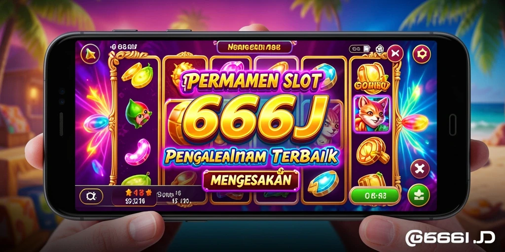 Tampilan gameplay Slot yang menarik dan dinamis di 666J.