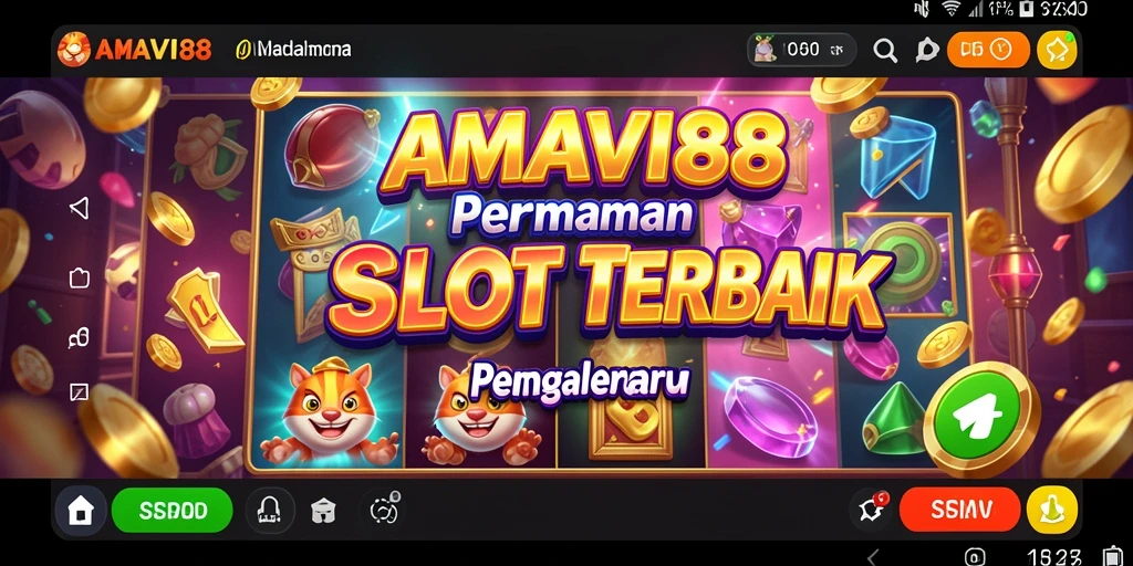 Tampilan gameplay seru di AMAVI88 dengan berbagai slot menarik.