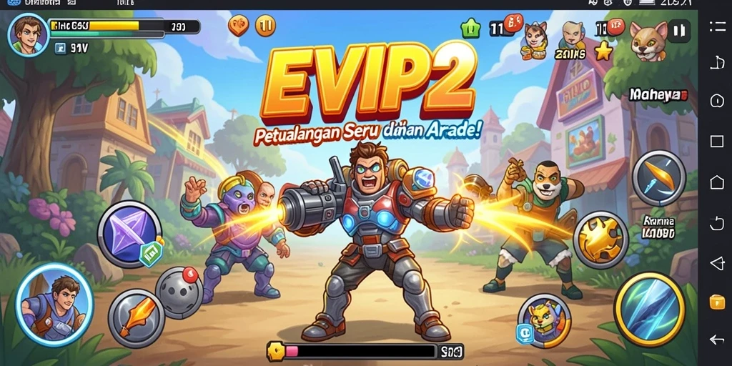 Tampilan gameplay seru dan dinamis dari EVIP2.