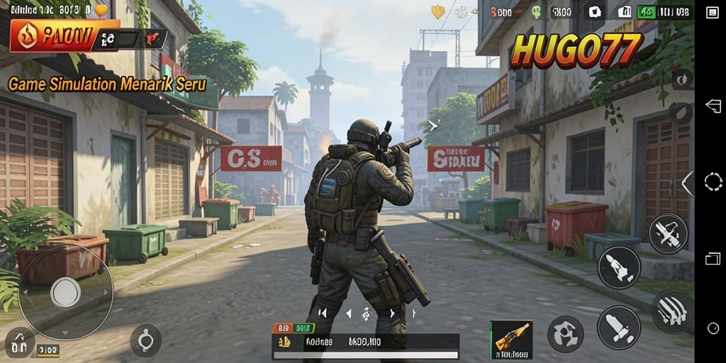 Tampilan gameplay HUGO77 yang sangat memukau dan interaktif.
