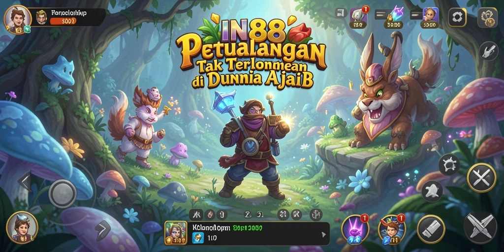 Tampilan gameplay IN88 yang penuh aksi dan petualangan.