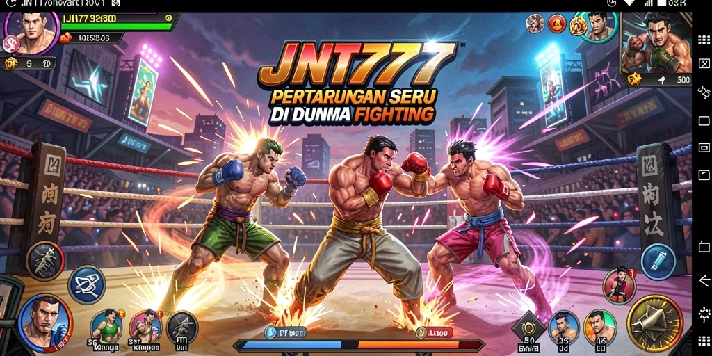 Tampilan seru dari pertarungan di JNT777 yang menegangkan.