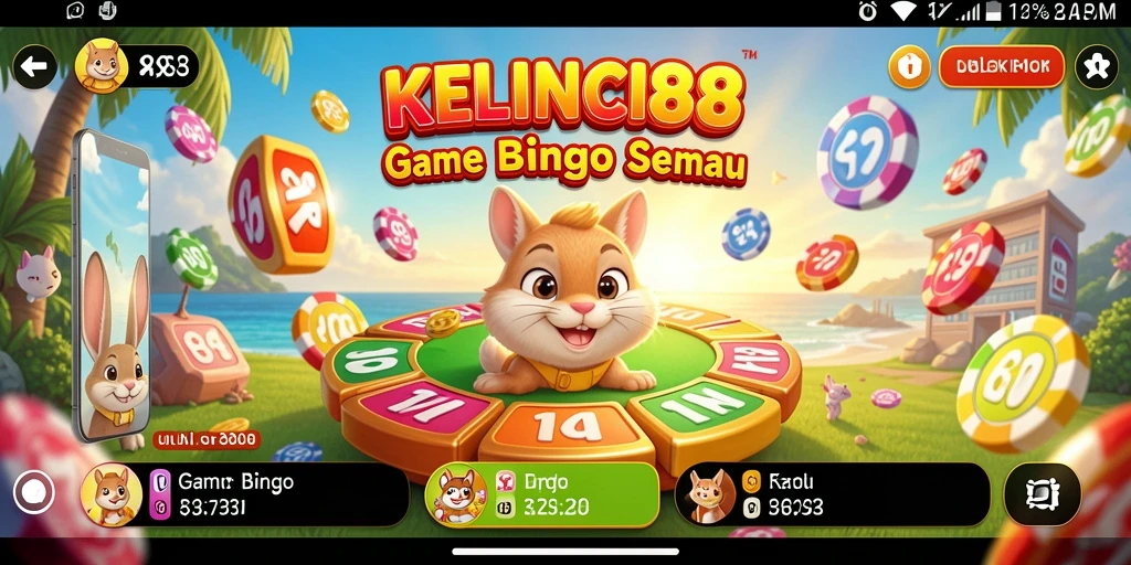 Tampilan gameplay Bingo KELINCI88 yang menarik dan interaktif.