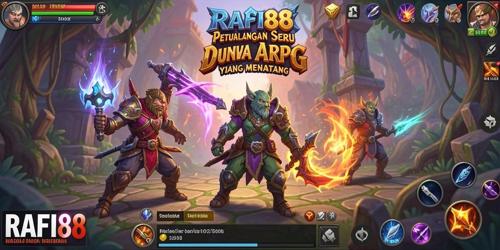 Gameplay seru di dunia fantasi <strong>RAFI88</strong> yang menantang.