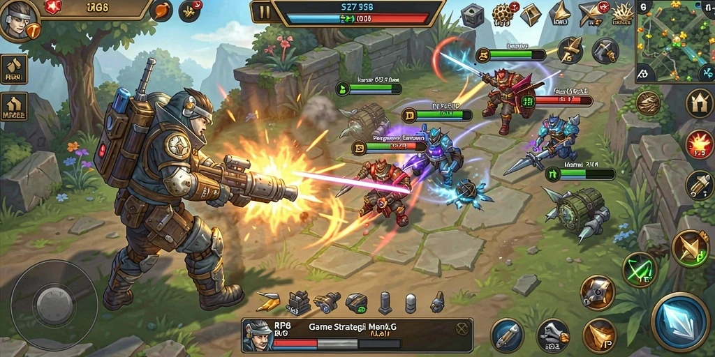 Tampilan gameplay RP8 yang menarik dalam aksi strategi.