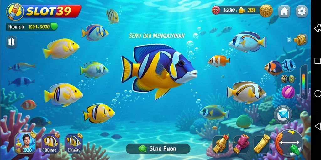 Gameplay menembak ikan yang seru dan menantang di SLOT39.