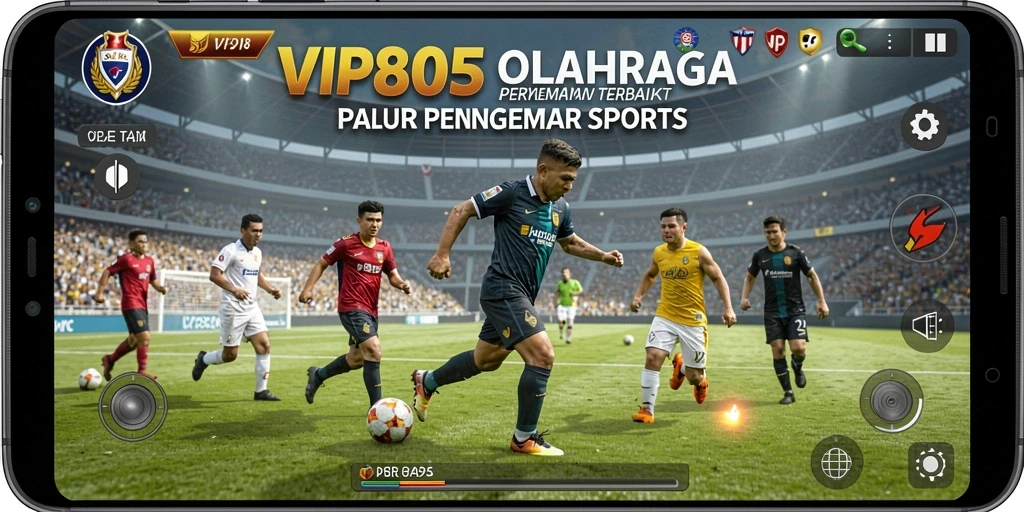 Screenshot gameplay VIP805 yang menampilkan suasana pertandingan olahraga yang mendebarkan.